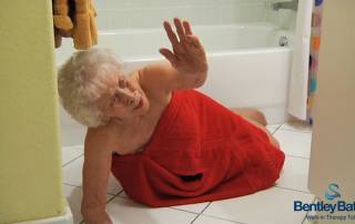 Bentley Baths Safety - Fallen Lady in Bathroom