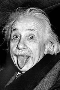 Einstein with Tongue Out