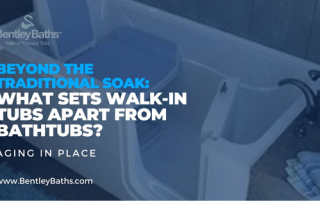 beyond the traditional soak: what sets walk in tubs apart from bathtubs?