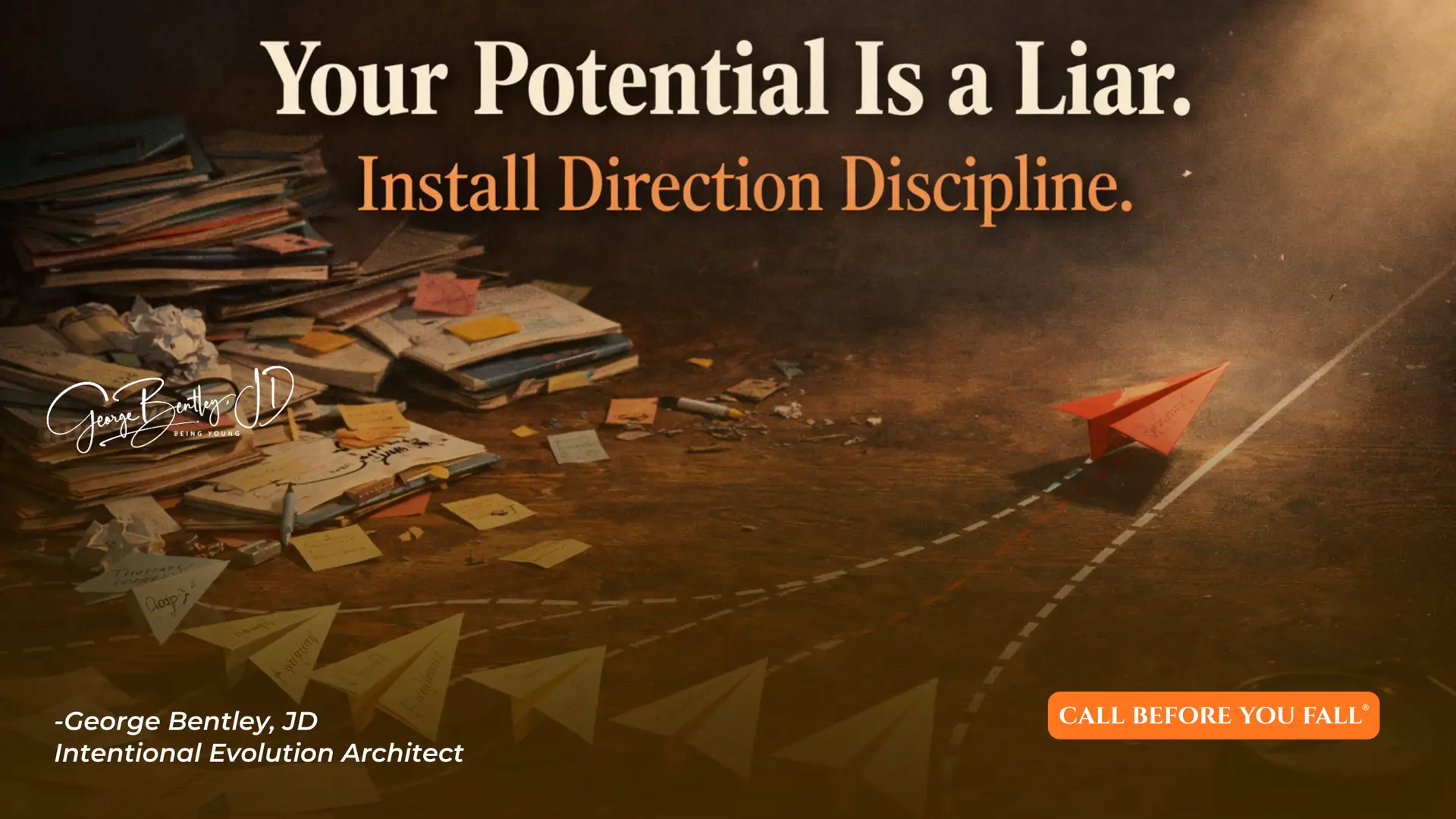 Unlimited potential is a trap. Direction discipline turns energy into evolution.